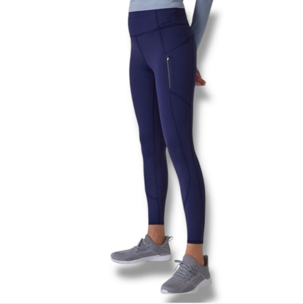 Navy Blue Athletic Leggings